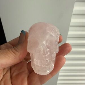 Rose Quartz Skull